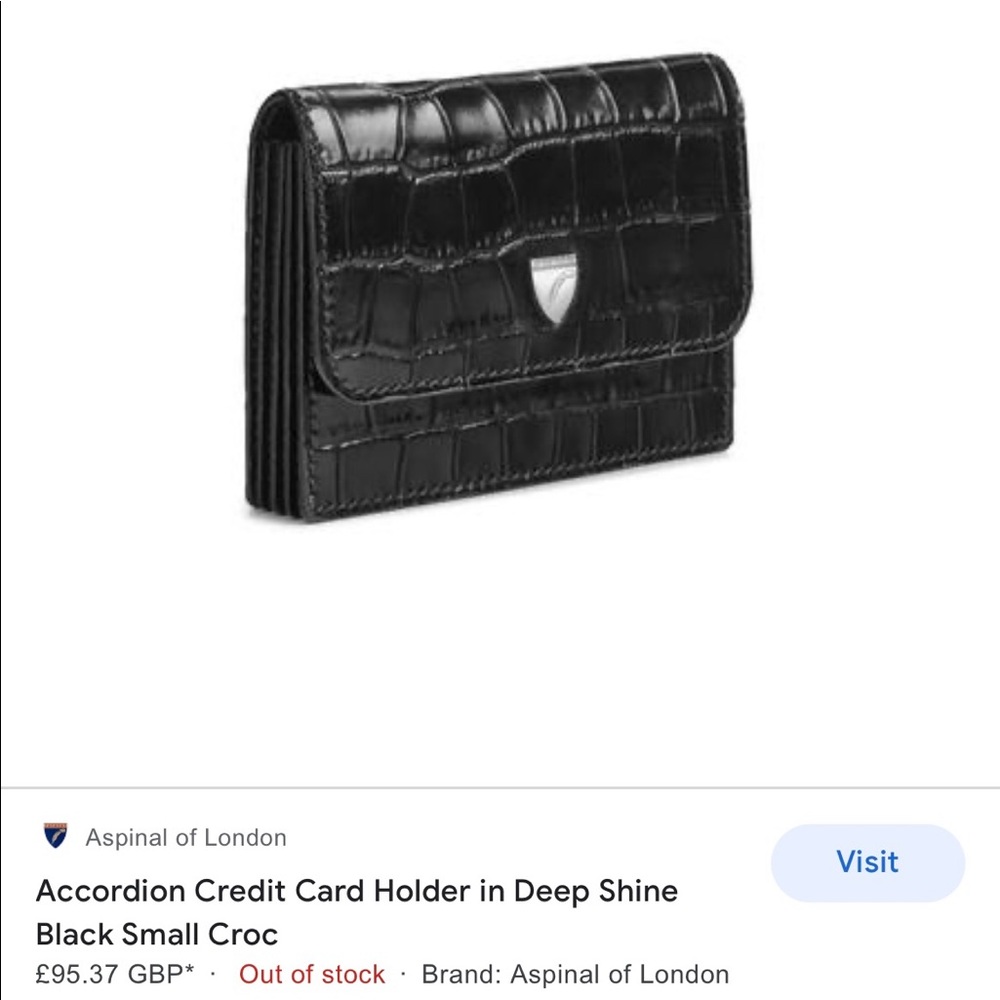 NWT Aspinal Leather Card Holder - Picture 11 of 11